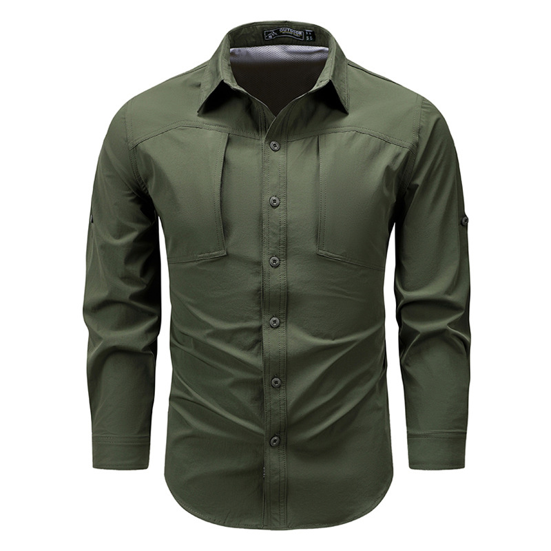 Spring Autumn Men's Long Sleev - đánh giá và giá Tactical Military Shirt Cargo