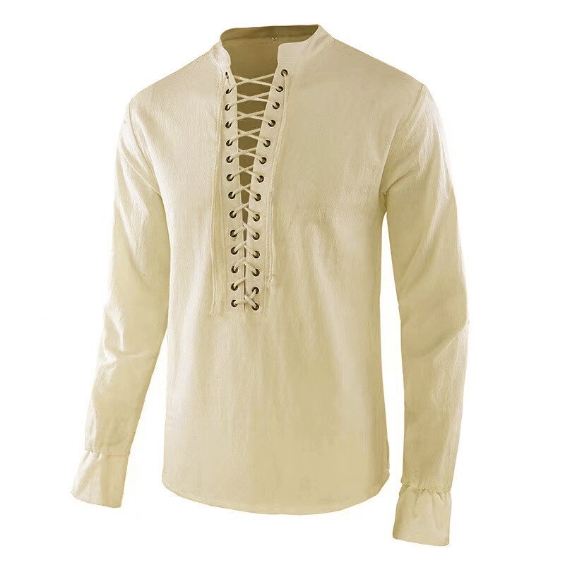 Men's Renaissance Shirt Pirate - đánh giá và giá Mens Linen Shirt Long Sleeve